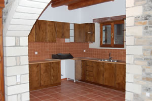View of kitchen area.